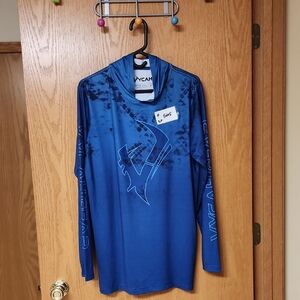 Vycah outdoors Blue Long Sleeve Graphic Shirt mens M number 5405
